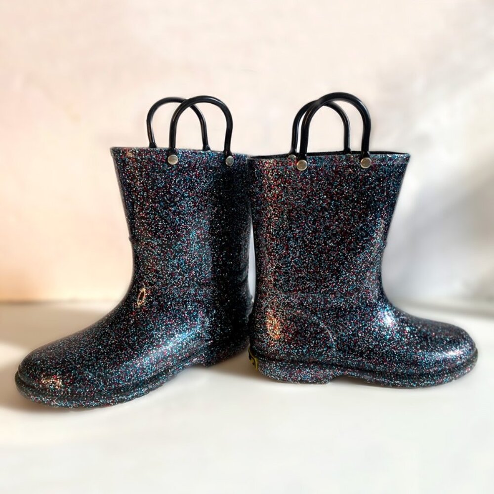 Western Chief Glitter Waterproof Rain Boot Girl: Size 13 T